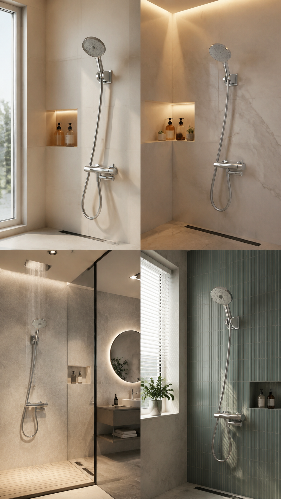 LIQIMIL shown in different bathroom styles